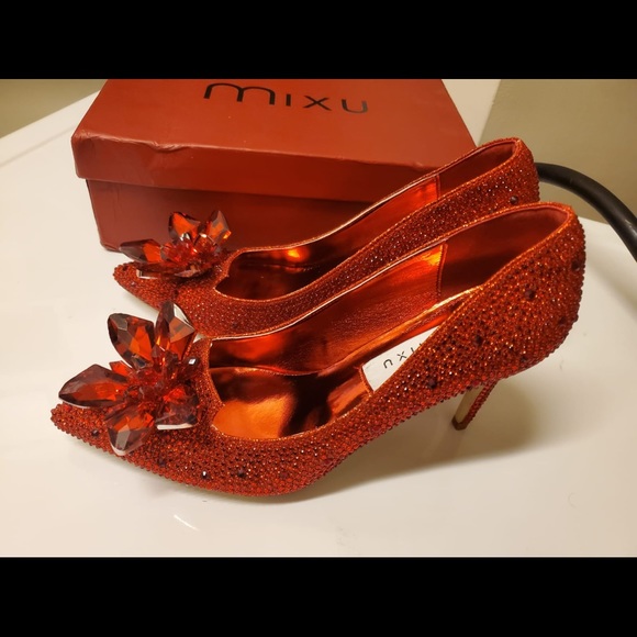 red crystal heels